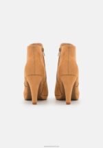 Z62T1947 Women Anna Field High Heeled Ankle Boots Beige - Image 4