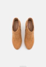 Z62T1947 Women Anna Field High Heeled Ankle Boots Beige - Image 6