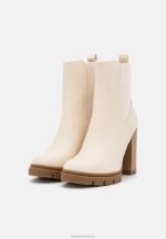 Z62T1949 Women Anna Field Classic Ankle Boots Beige - Image 3