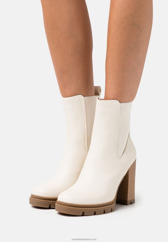 z62t1949_women_anna_field_classic_ankle_boots_beige.jpg Z62T1949 Women Anna Field Classic Ankle Boots Beige - Image 1