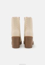 Z62T1950 Women Anna Field Classic Ankle Boots Offwhite - Image 4
