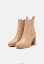 Z62T1951 Women Anna Field Classic Ankle Boots Beige - Image 3