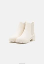 Z62T1953 Women Anna Field Ankle Boots White - Image 3