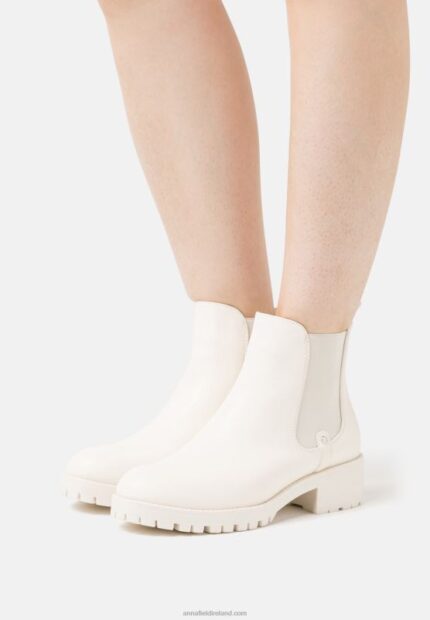 Z62T1953 Women Anna Field Ankle Boots White