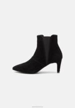 Z62T1959 Women Anna Field Leather Ankle Boots Black - Image 2