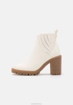 Z62T1960 Women Anna Field High Heeled Ankle Boots White - Image 2