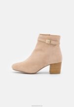 Z62T1962 Women Anna Field Leather Classic Ankle Boots Beige - Image 2