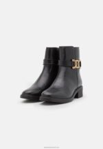 Z62T1963 Women Anna Field Leather Classic Ankle Boots Black - Image 3