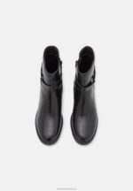 Z62T1963 Women Anna Field Leather Classic Ankle Boots Black - Image 6