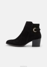 Z62T1964 Women Anna Field Leather Ankle Boots Black - Image 2