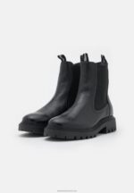 Z62T1971 Women Anna Field Leather Classic Ankle Boots Black - Image 3