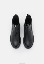 Z62T1971 Women Anna Field Leather Classic Ankle Boots Black - Image 6