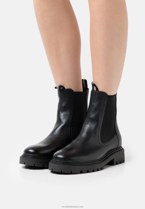 z62t1971_women_anna_field_leather_classic_ankle_boots_black.jpg Z62T1971 Women Anna Field Leather Classic Ankle Boots Black - Image 1
