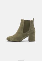 Z62T1977 Women Anna Field Leather Classic Ankle Boots Olive - Image 2