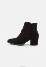 Z62T1978 Women Anna Field Leather Ankle Boots Black - Image 2