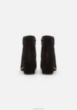 Z62T1978 Women Anna Field Leather Ankle Boots Black - Image 4