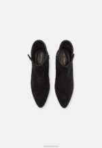 Z62T1978 Women Anna Field Leather Ankle Boots Black - Image 6