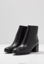 Z62T1980 Women Anna Field Leather Classic Ankle Boots Black - Image 5