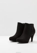 Z62T1985 Women Anna Field High Heeled Ankle Boots Black - Image 5