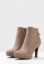 Z62T1987 Women Anna Field High Heeled Ankle Boots Taupe - Image 4
