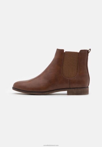 Z62T1988 Women Anna Field Winter Boot Classic Ankle Boots Cognac