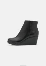 Z62T1993 Women Anna Field Leather Winter Boot Ankle Boots Black - Image 2