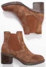 Z62T1994 Women Anna Field Ankle Boots Cognac - Image 4