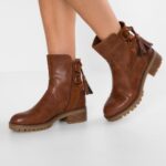 Z62T1996 Women Anna Field Winter Boot Classic Ankle Boots Cognac