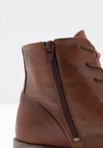 Z62T1999 Women Anna Field Leather Booties Ankle Boots Cognac - Image 3