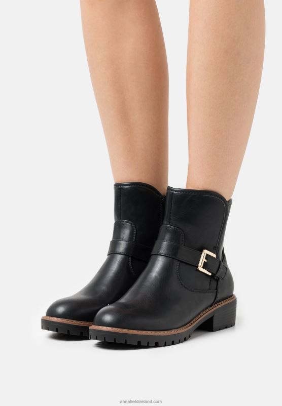 Z62T2001 Women Anna Field Comfort Winter Boot Classic Ankle Boots Black - Image 1