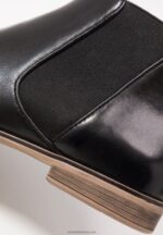 Z62T2002 Women Anna Field Leather Ankle Boots Black - Image 3