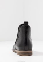 Z62T2002 Women Anna Field Leather Ankle Boots Black - Image 6
