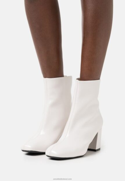Z62T2004 Women Anna Field Classic Ankle Boots White