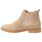 Z62T2005 Women Anna Field Leather Ankle Boots Beige