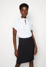 Z62T200 Women Anna Field Shift Dress Black/White - Image 4