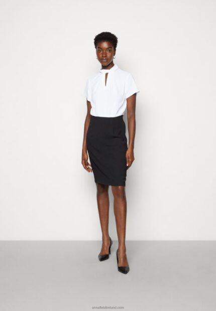 Z62T200 Women Anna Field Shift Dress Black/White