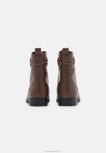 Z62T2014 Women Anna Field Lace-Up Ankle Boots Dark Brown - Image 4