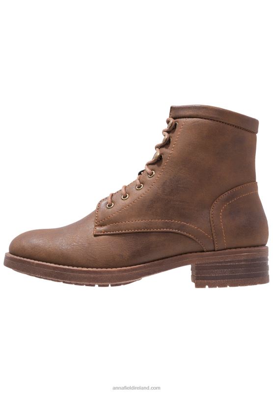 Z62T2015 Women Anna Field Winter Boot Lace-Up Ankle Boots Coffee - Image 2