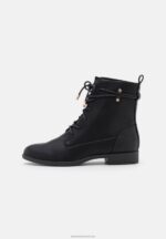 Z62T2016 Women Anna Field Lace-Up Ankle Boots Black - Image 2