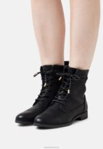 Z62T2016 Women Anna Field Lace-Up Ankle Boots Black