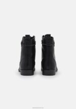 Z62T2016 Women Anna Field Lace-Up Ankle Boots Black - Image 4