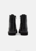 Z62T2019 Women Anna Field Lace-Up Ankle Boots Black - Image 4