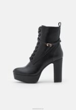 Z62T2020 Women Anna Field Lace-Up Ankle Boots Black - Image 2