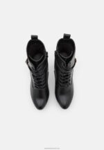 Z62T2020 Women Anna Field Lace-Up Ankle Boots Black - Image 6