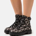 Z62T2021 Women Anna Field Platform Ankle Boots Pink