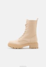 Z62T2023 Women Anna Field Platform Ankle Boots Beige - Image 2
