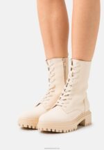 Z62T2023 Women Anna Field Platform Ankle Boots Beige