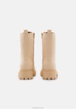Z62T2023 Women Anna Field Platform Ankle Boots Beige - Image 4