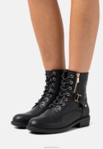 Z62T2025 Women Anna Field Lace-Up Ankle Boots Black