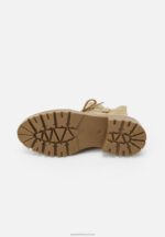 Z62T2028 Women Anna Field Lace-Up Ankle Boots Beige - Image 9